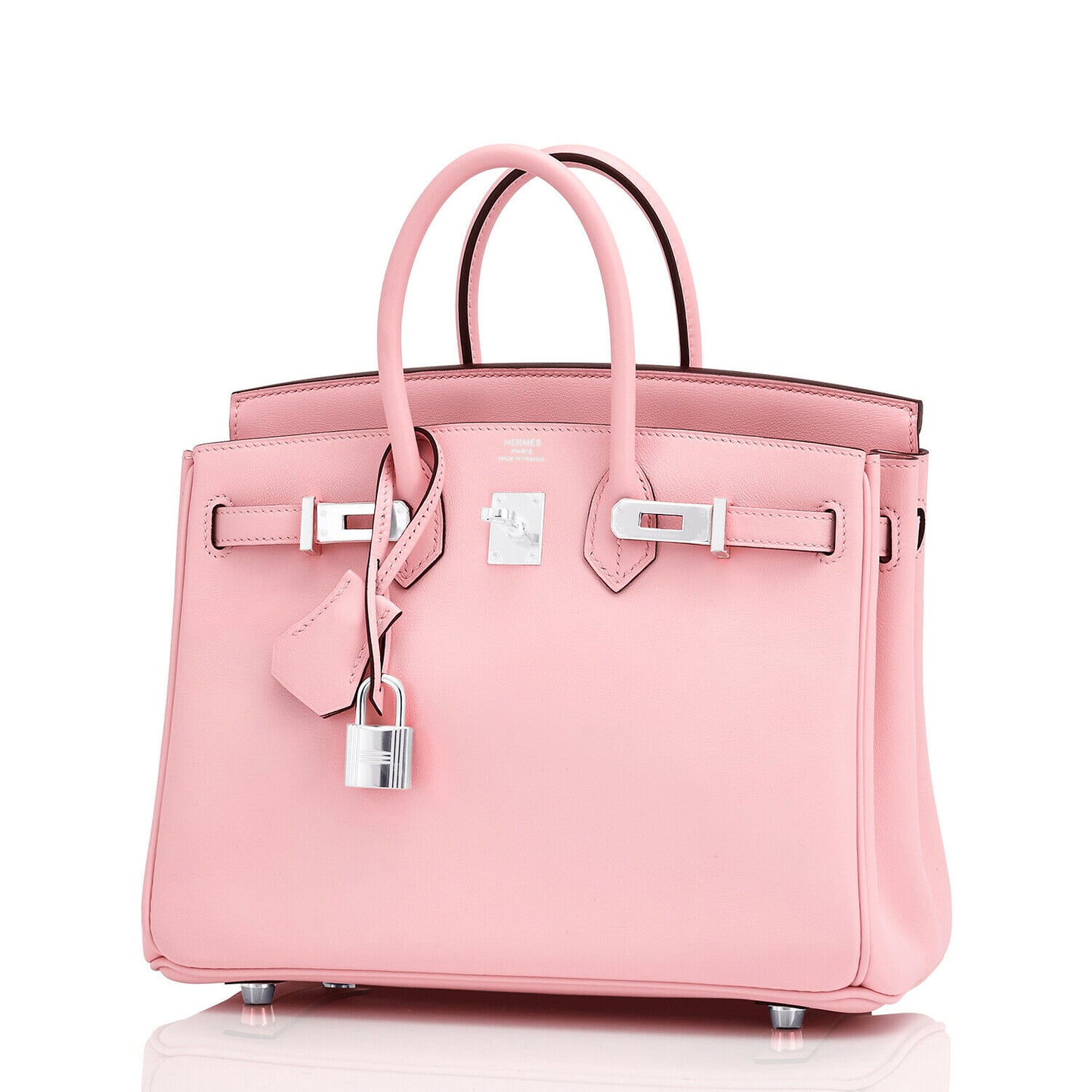 Hermes Rose Sakura Birkin 25 Pink Jewel Bag Grail Z Stamp, 2021