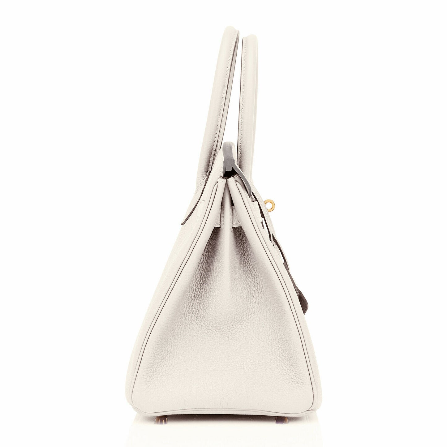 Hermes Craie Birkin 30cm Togo Gold Hardware Chalk Off White Bag Z Stamp, 2021