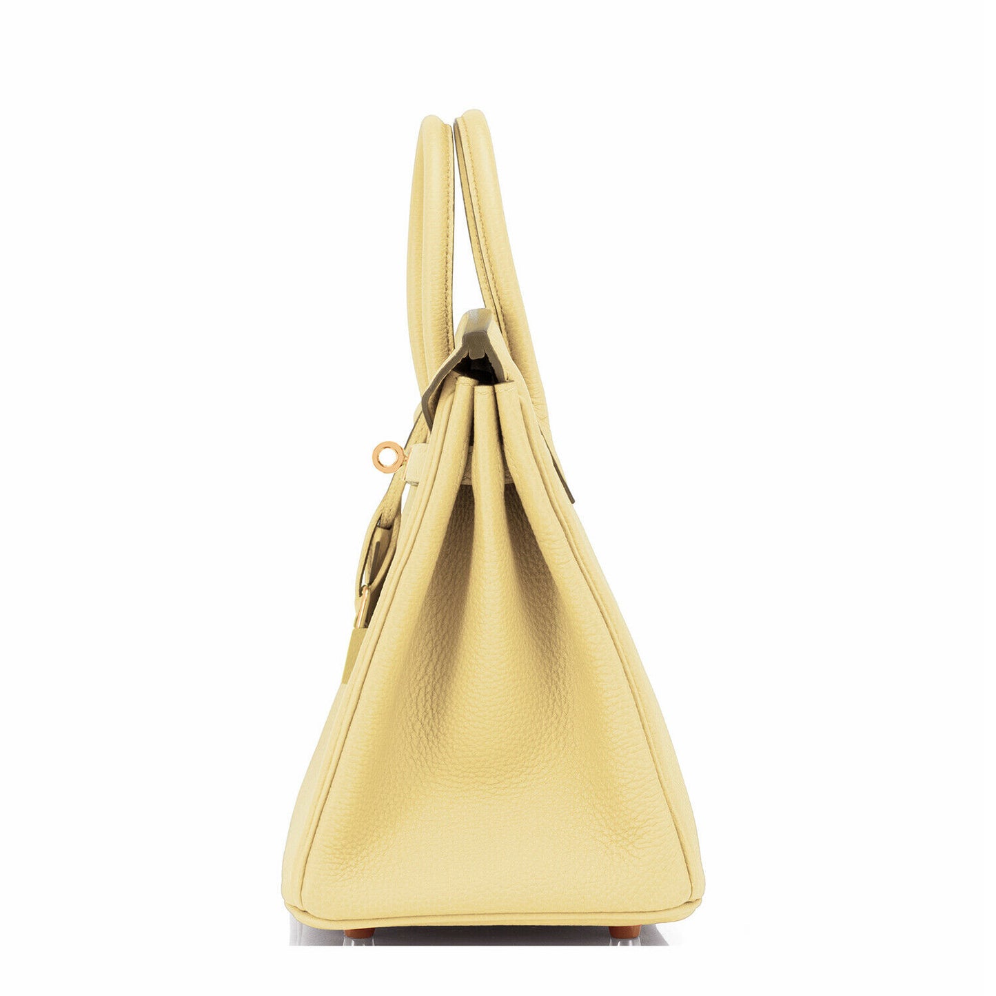 Hermes Birkin 25 Jaune Poussin Togo Yellow Gold Hardware Bag Z Stamp, 2021