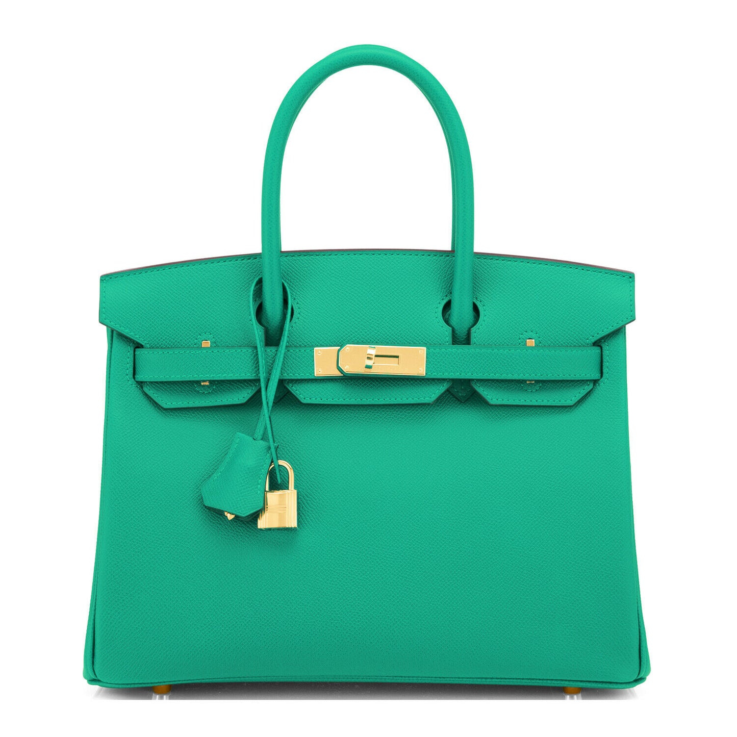 Hermes Birkin 30cm Vert Jade Birkin Green Epsom Gold Hardware Bag Z Stamp, 2021