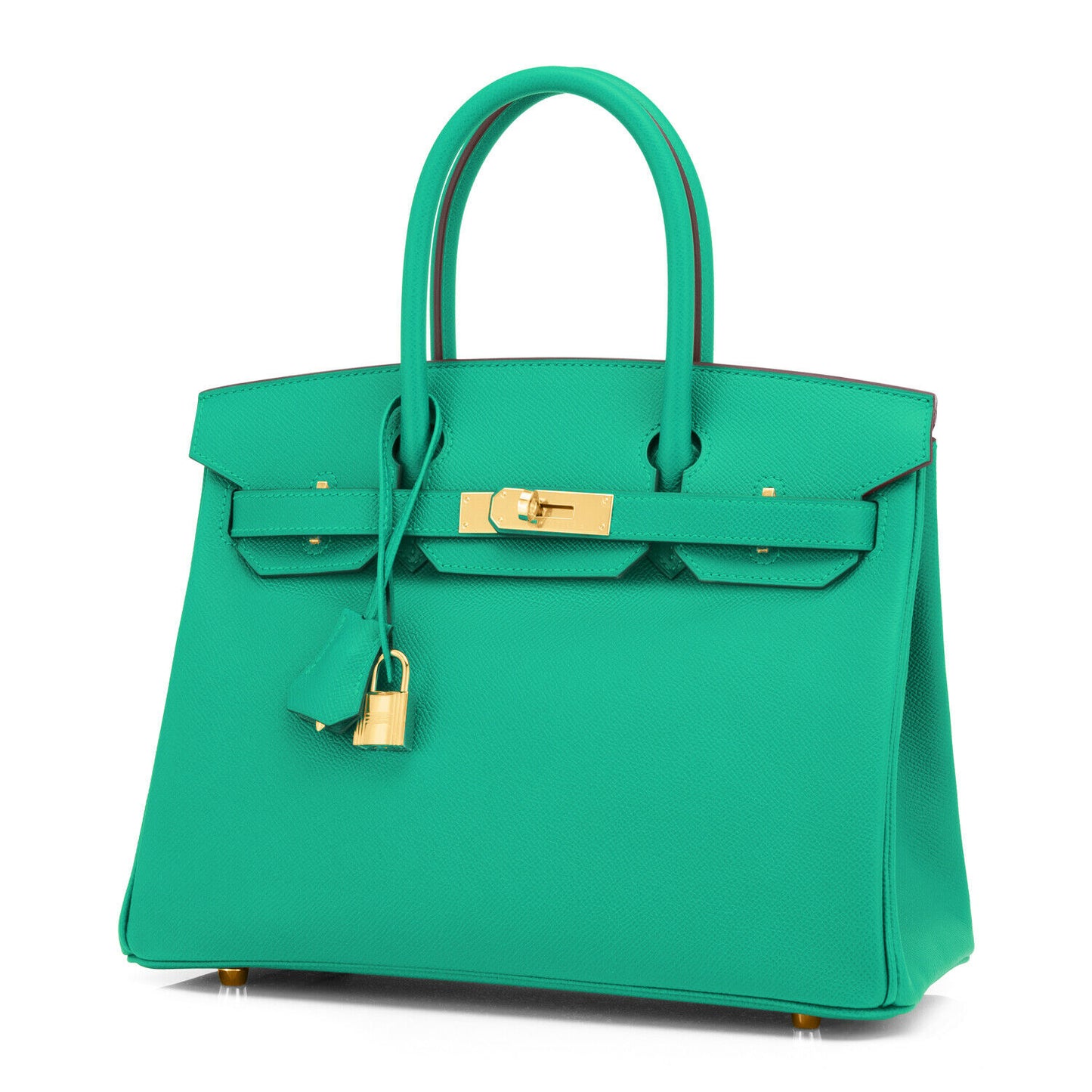 Hermes Birkin 30cm Vert Jade Birkin Green Epsom Gold Hardware Bag Z Stamp, 2021