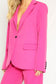 V Neck Blazer Jacket