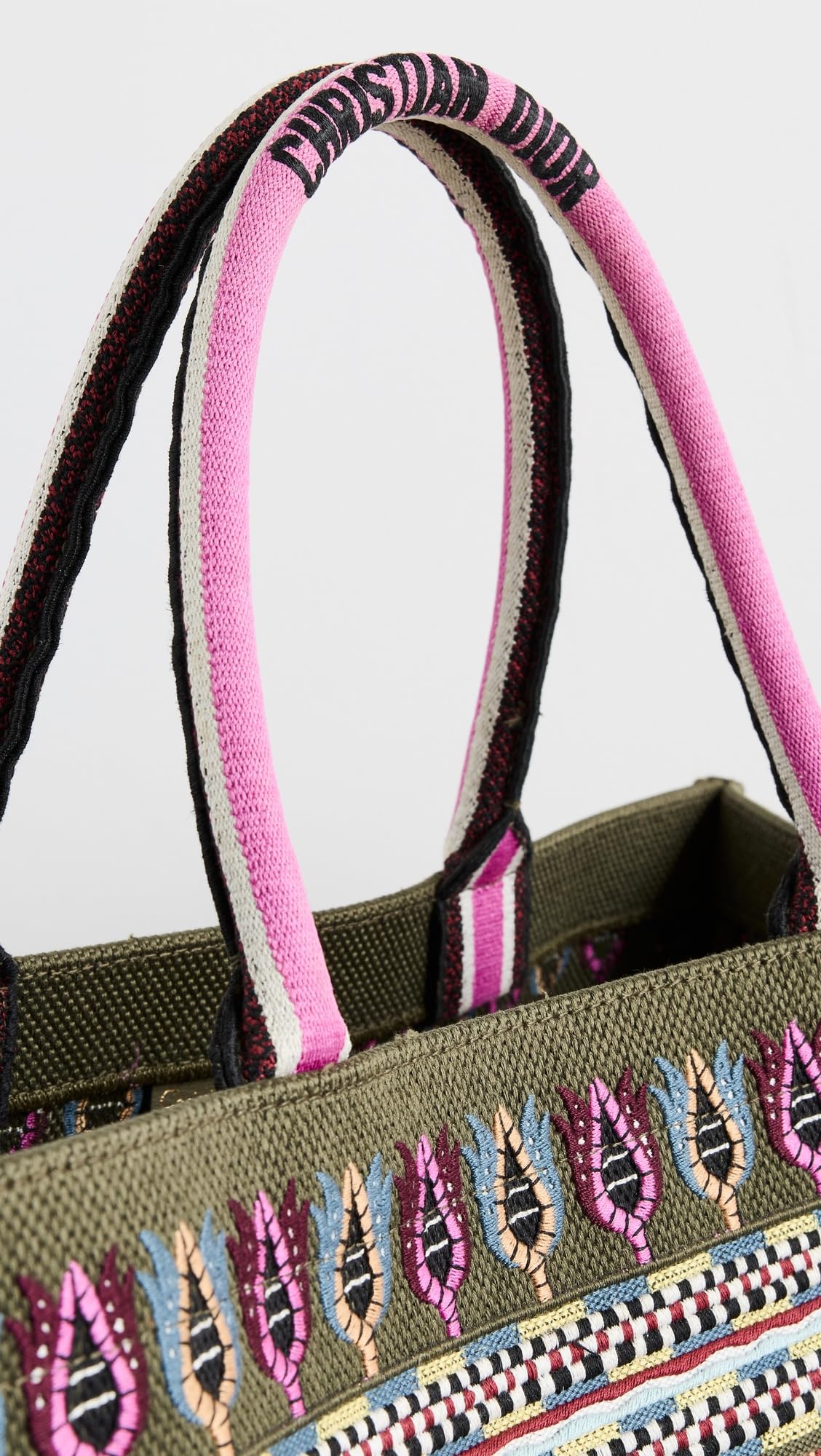 Women's Pre-Loved Christian Dior Book Tote Bag, Embroidery