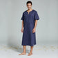 Mens Natural Linen Cotton Ultra Long Floor Length Robes