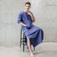 Mens Natural Linen Cotton Ultra Long Floor Length Robes