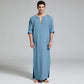 Mens Natural Linen Cotton Ultra Long Floor Length Robes
