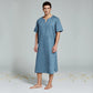 Mens Natural Linen Cotton Ultra Long Floor Length Robes